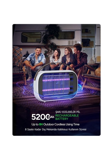 Rowenger MA15C 5200MAH Şarjlı & Elektrikli Sivrisinek Öldürücü