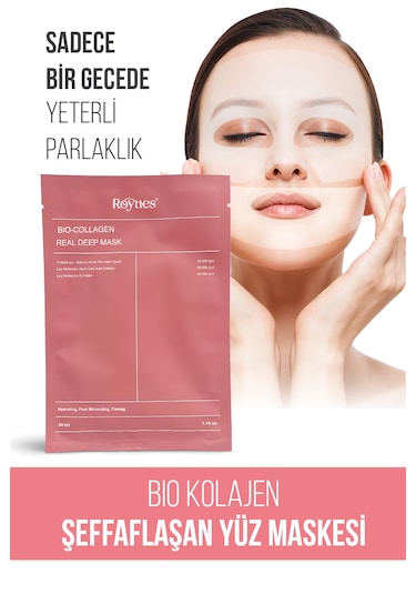 Royues Şeffaflaşan Kolajen Yüz Maskesi 34 G