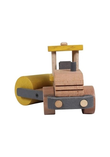 Ahşap Yol Silindiri - Sarı