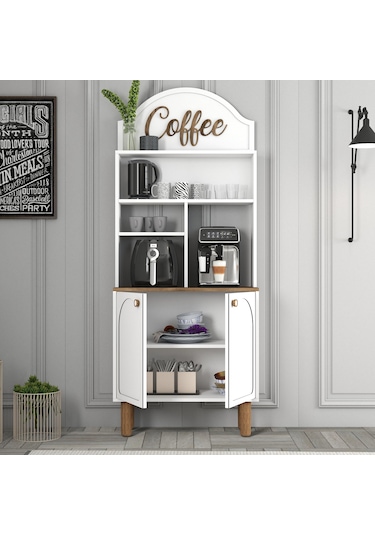 Bohem Kahve Köşesi 80cm - Beyaz Beyaz