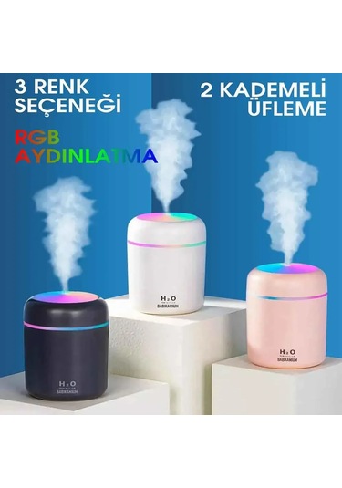 H2o Led Işıklı Mini Oda Hava Nemlendirici 5060