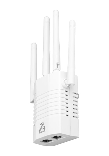 Diğer Yükseltici Wifi Wifi Tekrarlayıcı Sinyal Sinyal Kablosuz İkili Güçlendirici Frekans Fişi Beyaz Antenli Ab 5ghz 4 2.4ghz 1200mbps Xp