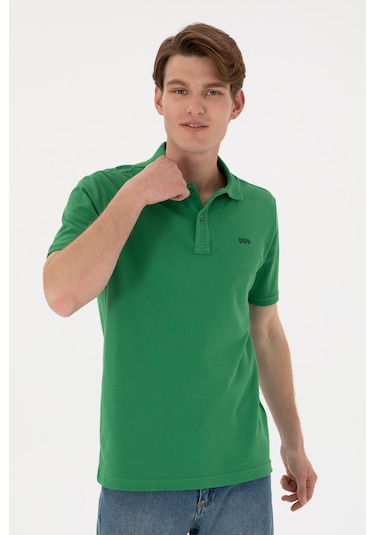 U.S. Polo Assn. Erkek Regular Fit Polo Yaka Yeşil Basic Tişört 50306007-VR054 U.S. Polo Assn. Erkek Regular Fit Polo Yaka Yeşil Basic Tişört 50306007-VR054