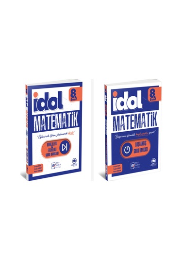 Çanta 8.sınıf Matematik İdol Soru Bankası Seti 2 Kitap Çanta Yayı