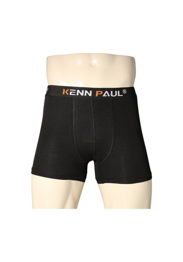 Kenn Paul Erkek Siyah Premium Modal Boxer Yumuşak Kumaş Modern Boxer Siyah