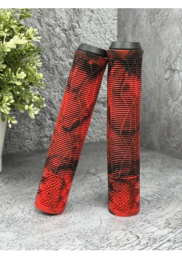 Homaland Bmx Akrobatik Bisiklet Ve Scooter İçin Gidon Tutacakları 374602818 Kırmızı