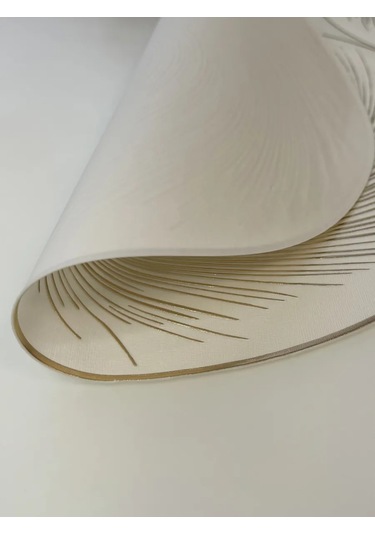 Heavenly Place Masanız İçin Yuvarlak Mutfak Peçeteleri, 4 Adet 376221543 Beyaz