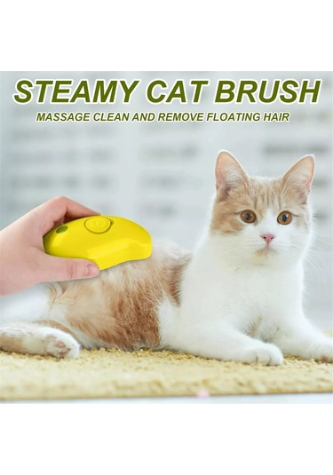 Geeksen Evcil Hayvanlar İçin Elektrikli Buharlı 3'ü 1 Tırnak Temizleme Ve Masaj Fırçası - Yeşil