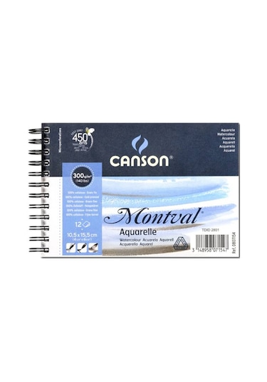 Canson 10.5x15.5-300 G Montval Aqurelle-watercolor Suluboya Defte