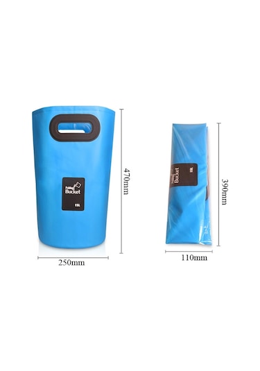 Sones Outdoor Taşınabilir Katlanır Lavabo Pvc Katlanır Kova, Kapasite: 15l Kırmızı Gül Kırmızı