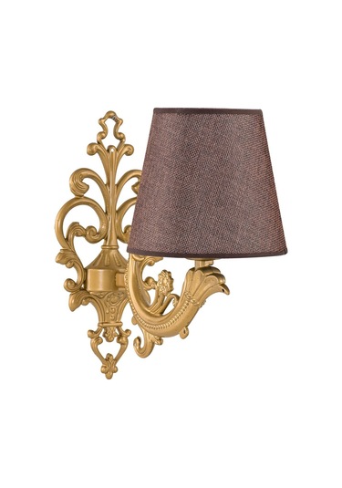 Tekli Eskitme Zamak Metal Aplik Kahverengi Şapkalı Kahverengi