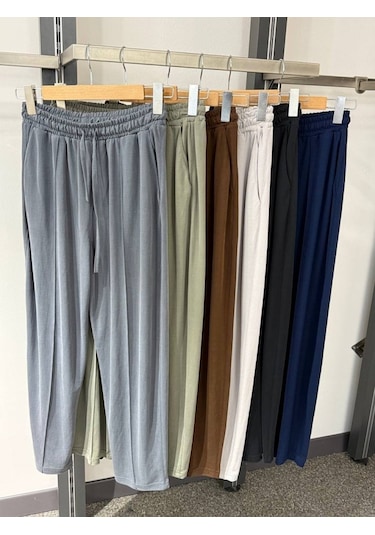 Kadın Vatkalı Düşük Kol Rahat Kesim İkili Takım Kahve