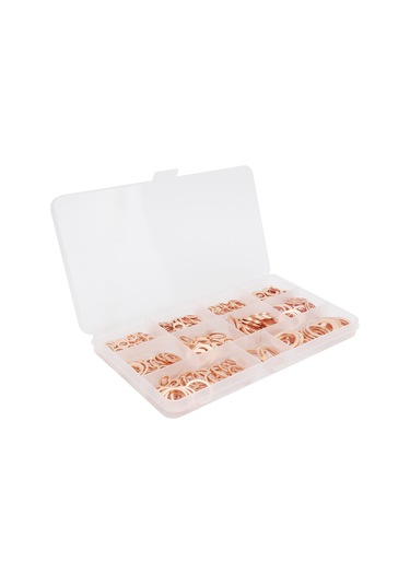 Maiyame 300 Adet Kutu Paketli M5-m16 Büyük Çaplı Bakır Washer Seti - Yüksek Isı Dayanımı, Akışkan Ve Hidrolik Bağlantılar İçin