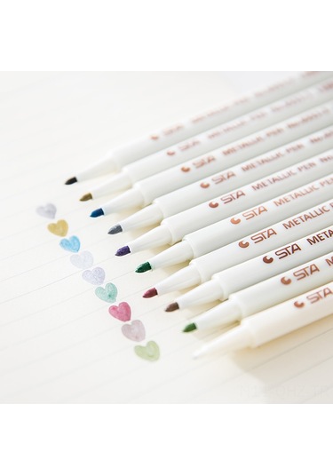 Aubyhe Sta Metal Renkli Boya Kalemi 1mm - Ofis Çalışması İçin Pratik, Dayanıklı Ve Çok Amaçlı İşaretçi Diğer