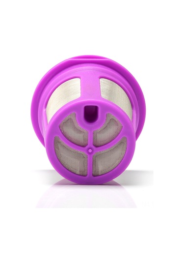 Youtek Keurig 2.0 & 1.0 Serisi İçin Yeniden Kullanılabilir Kahve Kapsülü, 16.5g Doluluk, Geliştirilmiş Filtre Ağı, Mor Renk, Tek Adet Mor