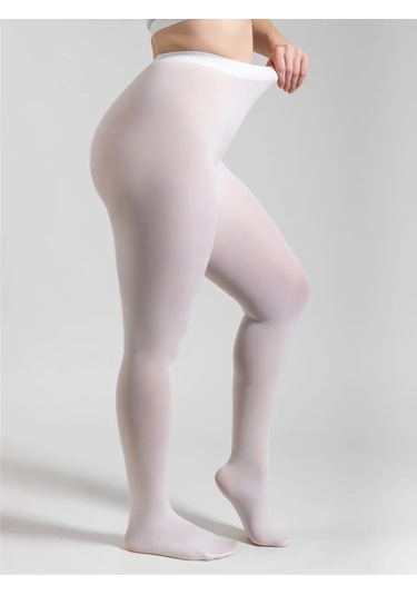 Calzeamo Büyük Beden Naylon Donmeceler 345114747 Beyaz