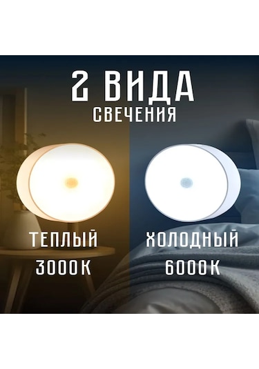 Neevoyu Hareket Sensörlü Kablosuz Led Duvar Lambası - Usb Şarjlı, Dahili Batarya, Manyetik, Beyaz Işık Beyaz