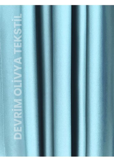 Shy Tekstil Lüks 1. Sınıf Özel Dikim Açık Gri Blackout Işık Geçirmez Fon Perde Ekstraforlu Karartma Blackout MAvi Mavi