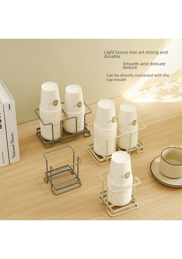 Youtek Ev Kullanıma İdeal Demir Çelik Kahve/çay Bardak Tutucu, Tekrarsız Bardak Depolama Ve Düzenleme İçin Çift Konumlu Minimalist Tasarım Sıcak Gri Diğer