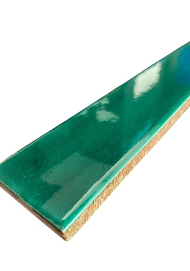 Armada Çini 5x40 Flat Düz Yeşil Çini Seramik