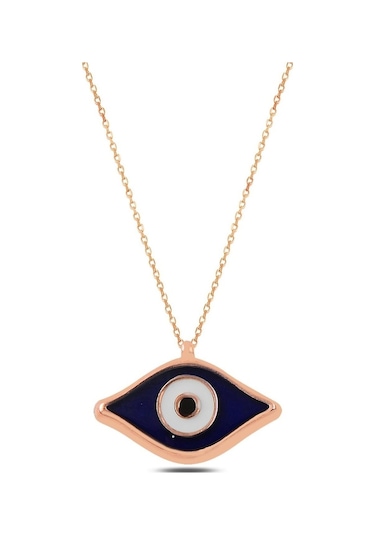 Lacivert Nazar Göz Kolye