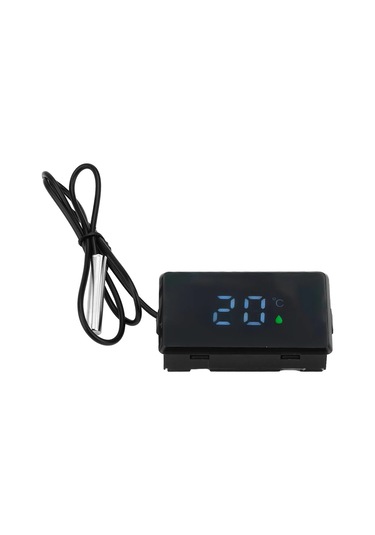 Aideepen Mini Dijital Led Dokunmatik Ekran Termometre - Yüksek Hassasiyetli Sıcaklık Ölçer, Kapalı Ortamlar İçin Altın