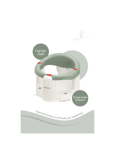 Babyjem Önden Açılır Mama Sandalye Oturağı Ve Minderi - 2 ' li Set Soft Yeşil