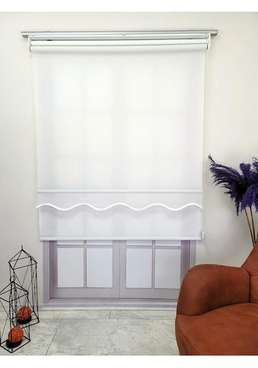 Bbb Keten Kumaşlı Çift Mekanizmalı Tül Stor Perde Mt3000