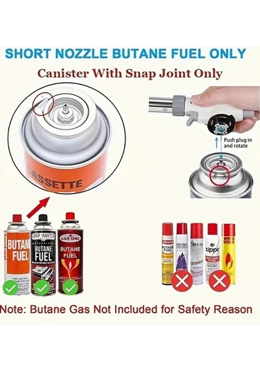 Trendooze Kamp İçin Profesyonel Rüzgara Dayanıklı Bütan Çakmak Gazlı Sobalar Siyah Gaojunshop01 Siyah