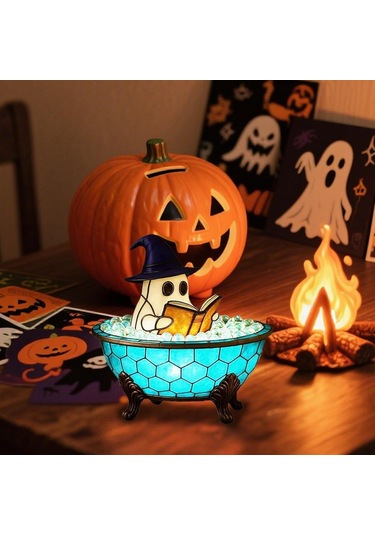 Tenfowee Halloween Mavi Peri Masal Işığı - Led Fantazi Gece Lambası, Banyo Odası Dekoru, Parti Hediyesi Pil Yok