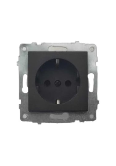 Ovivo Quantum Manyetik Gri Topraklı Priz Çerçeve