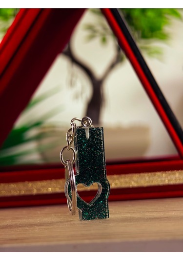 Harfli Anahtarlık Epoksi Kişiye Özel Yapım El Yapımı Harf Anahtarlık Kalp Model Özel Tasarım Hediyelik Ürün Kalp Desenli Simli Anahtarlık Altın