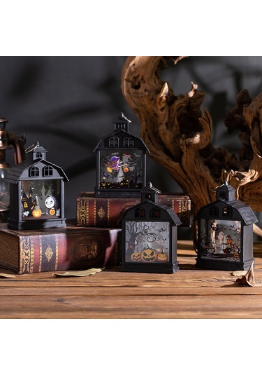 Suofeng Korku Atmosferi Yaratan Klasik Halloween Feneri - Balkabaklı, İskelet Dekoratif Partı Aleti Çok Renkli