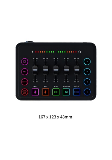 Homyl Şarkı Söyleme Kayıt Ses Kartı Taşınabilir Uyumlu Kompakt