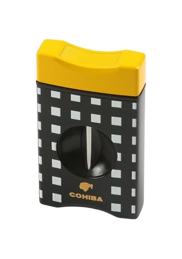 Sarı-siyah Beyaz Desenli V Puro Makası Kesici