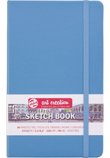 Tac Sk.blck L.blue 13x21 140g Sketchbook