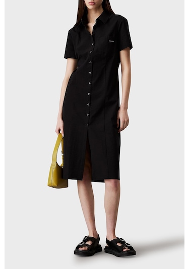 Calvin Klein Bayan Elbise J20j225299 Beh Siyah Siyah Calvin Klein Bayan Elbise J20j225299 Beh Siyah Siyah