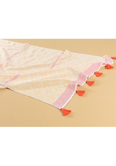 Madame Coco Blancheur Jakarlı Peştemal 1kpstm0109peştamal-sarı