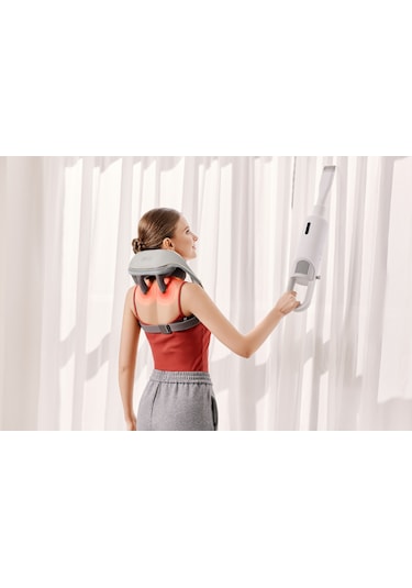 Skg H5 Mini Taşınabilir Omuz Ve Boyun Masaj Aleti, 6d Shiatsu Masaj Terapisi, Termoterapi Gri