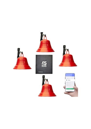 F5 Smart Fabrika Mola Zil Saati Seti Dört Çanlı Set