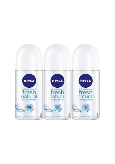 Nivea Fresh Natural Kadın Roll-On 3 x 50 ML