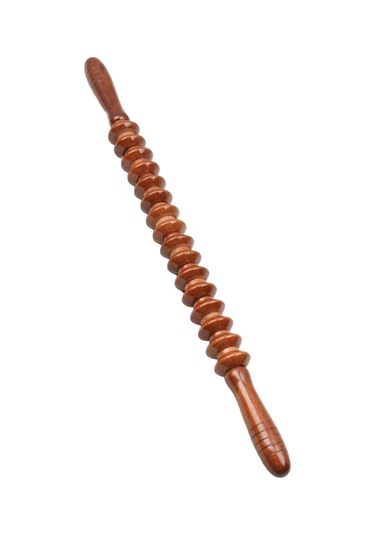 Suntek Ahşap Masaj Silindiri Çubukları Göbek Bel Uyluk Kahve Kahverengi
