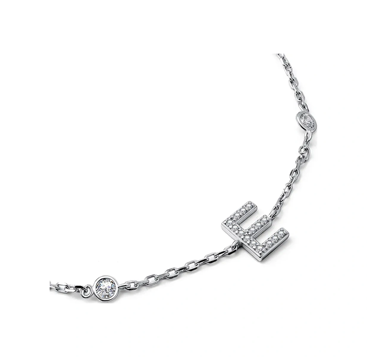 Fly Jewelry 925 Ayar Gümüş Bileklik E Harfi 221794536 Diğer