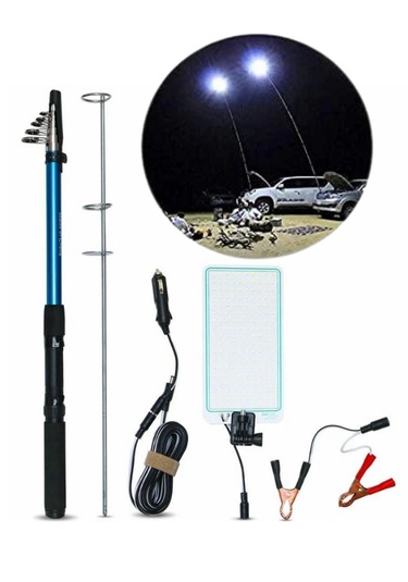 Powermaster Taşınabilir Ayarlanabilir Fonksiyonel Dış Mekan Aydınlatma Işığı Beyaz