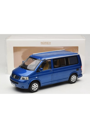 1:18 Norev 2003 Volkswagen T5 Multivan Minibus California Ravenna Blue