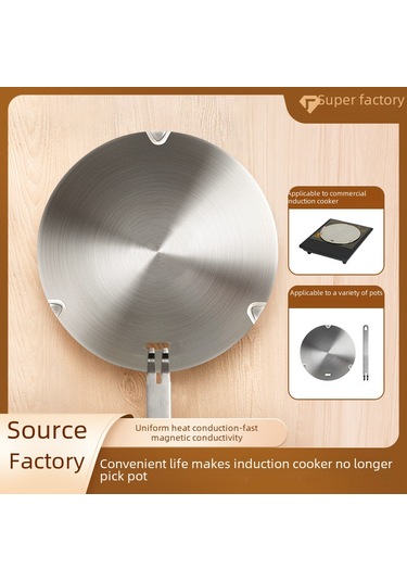 Reedark Ticari Mutfak Isı Dağıtıcı Plaka - Gaz Ve Elektrik Ocakları İçin Kettle Koruyucu, Isı Yalıtımı, Yanmamayı Engelle 22cm