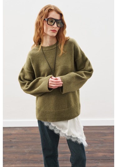 Dantel Şeritli Bel Aksesuar Ekru Ekru