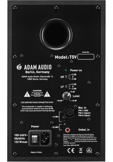 Adam Audio T5V 5 Inç Aktif Monitör Hoparlör Tek