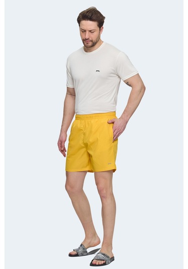 Slazenger Ratıng Ktn Erkek Cepli Deniz Şortu Sarı Mayo Sarı