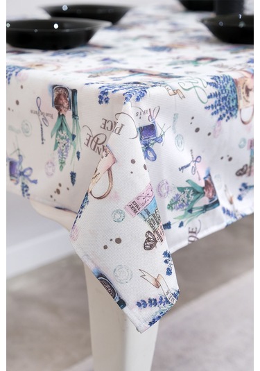 Sufre Sıvı Geçirmez Masa Örtüsü Sofra Bezi Sofra Örtüsü Piknik Örtüsü Lavanta
